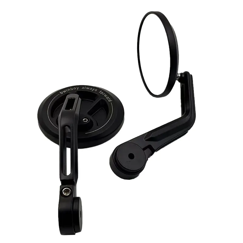 Handlebar Mirror for Cruiser Motorcycles – Universal Retro Side Rearview for CFMOTO 250CL-C / Benda Dark Flag 500 / QJMOTOR Flash 300 / Benda Chinchilla / Rock300 / Haojue TR300